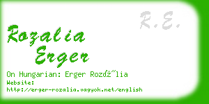 rozalia erger business card